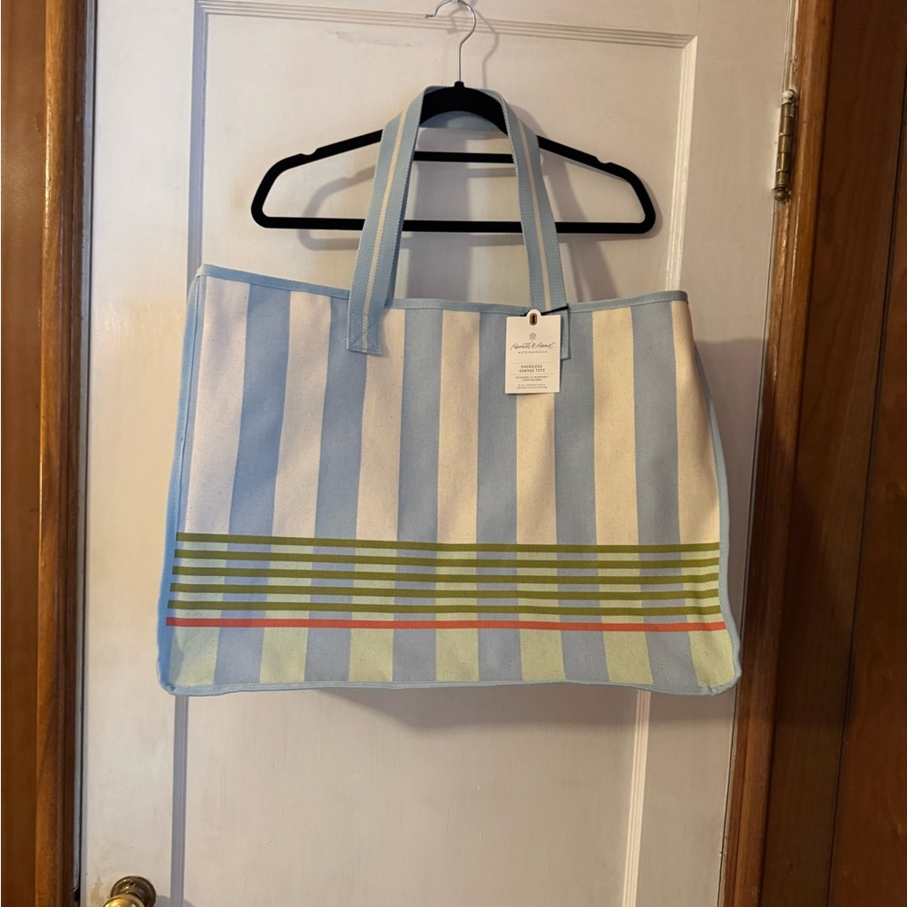 NWT Hearth and Hand XL Canvas Tote